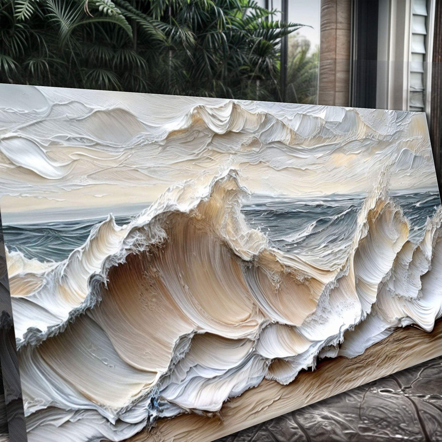 Ocean Waves Wall Art - Tailored Canvases - Flyclothing LLC