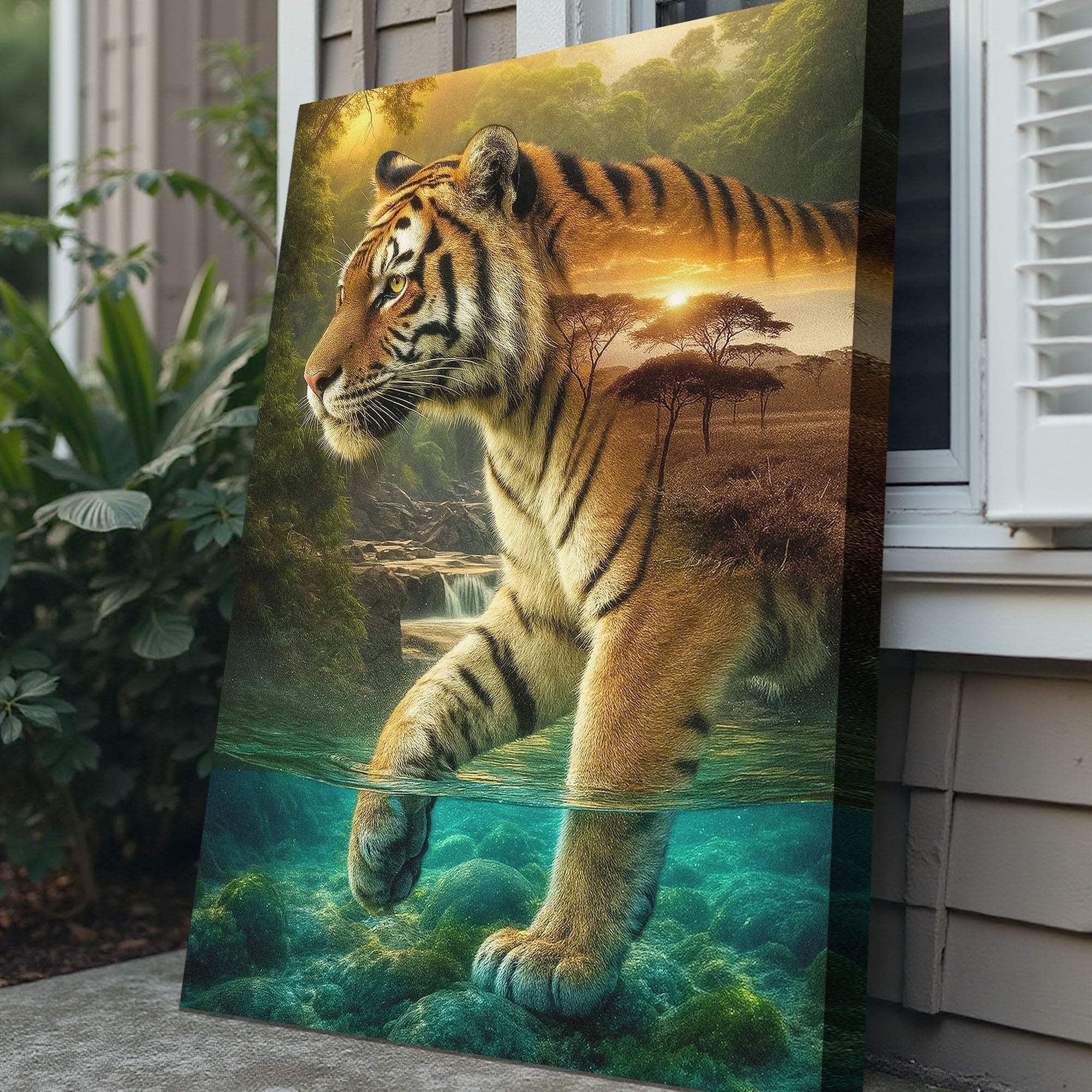 Tiger's Allegory Wall Art - Tailored Canvases - Flyclothing LLC