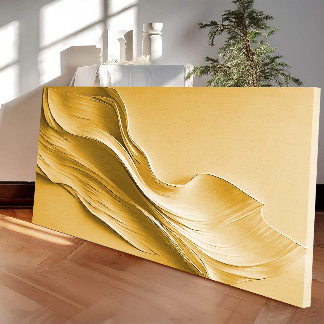 Gold Minimalist Wall Art II - Tailored Canvases - Flyclothing LLC