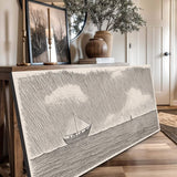 Jesus Walking On Water Faith Wall Art II - Tailored Canvases - Flyclothing LLC