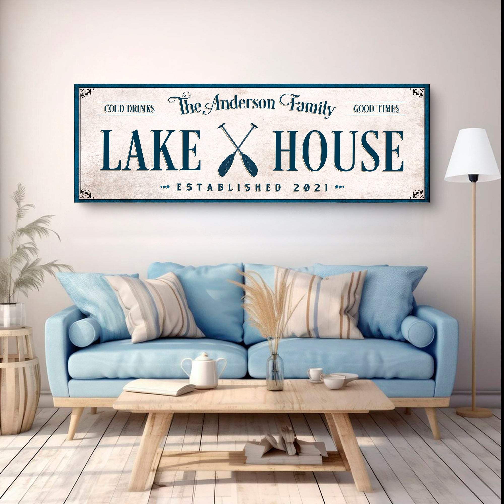 Personalized Lake House Sign IV - Tailored Canvases - Flyclothing LLC