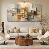 Shape Pattern Minimalist Abstract Wall Art - Tailored Canvases - Flyclothing LLC