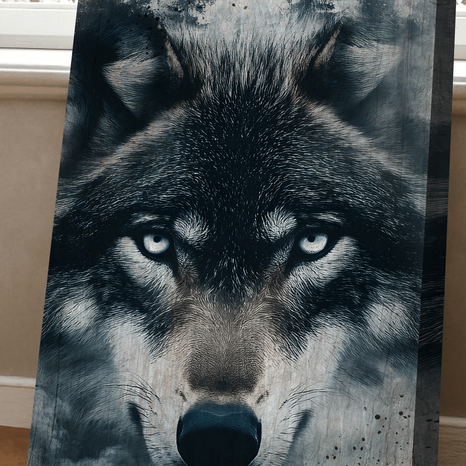 Wolf Double Exposure Wall Art III - Tailored Canvases - Flyclothing LLC