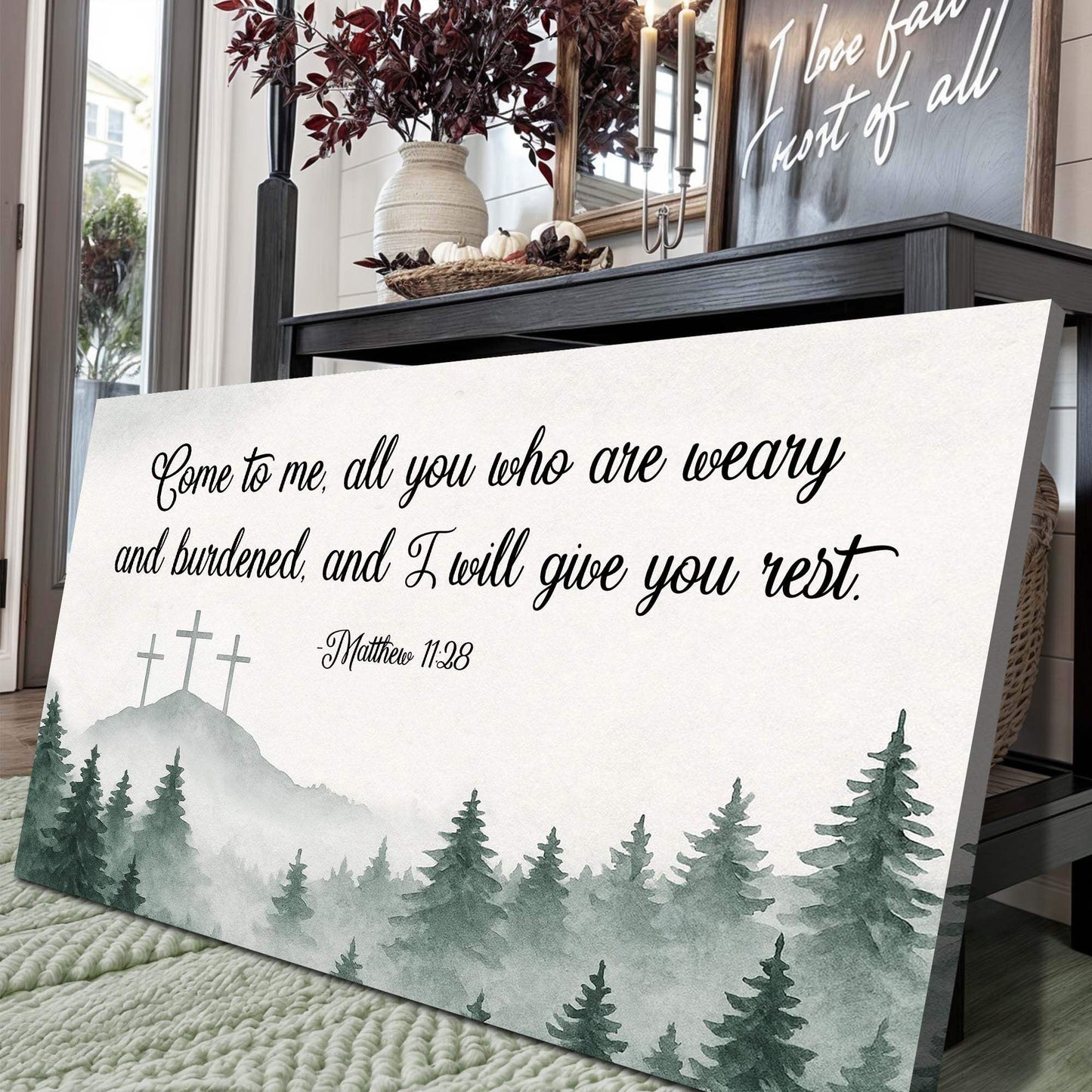 Come To Me - Matthew 11:28 Faith Sign II - Tailored Canvases - Flyclothing LLC