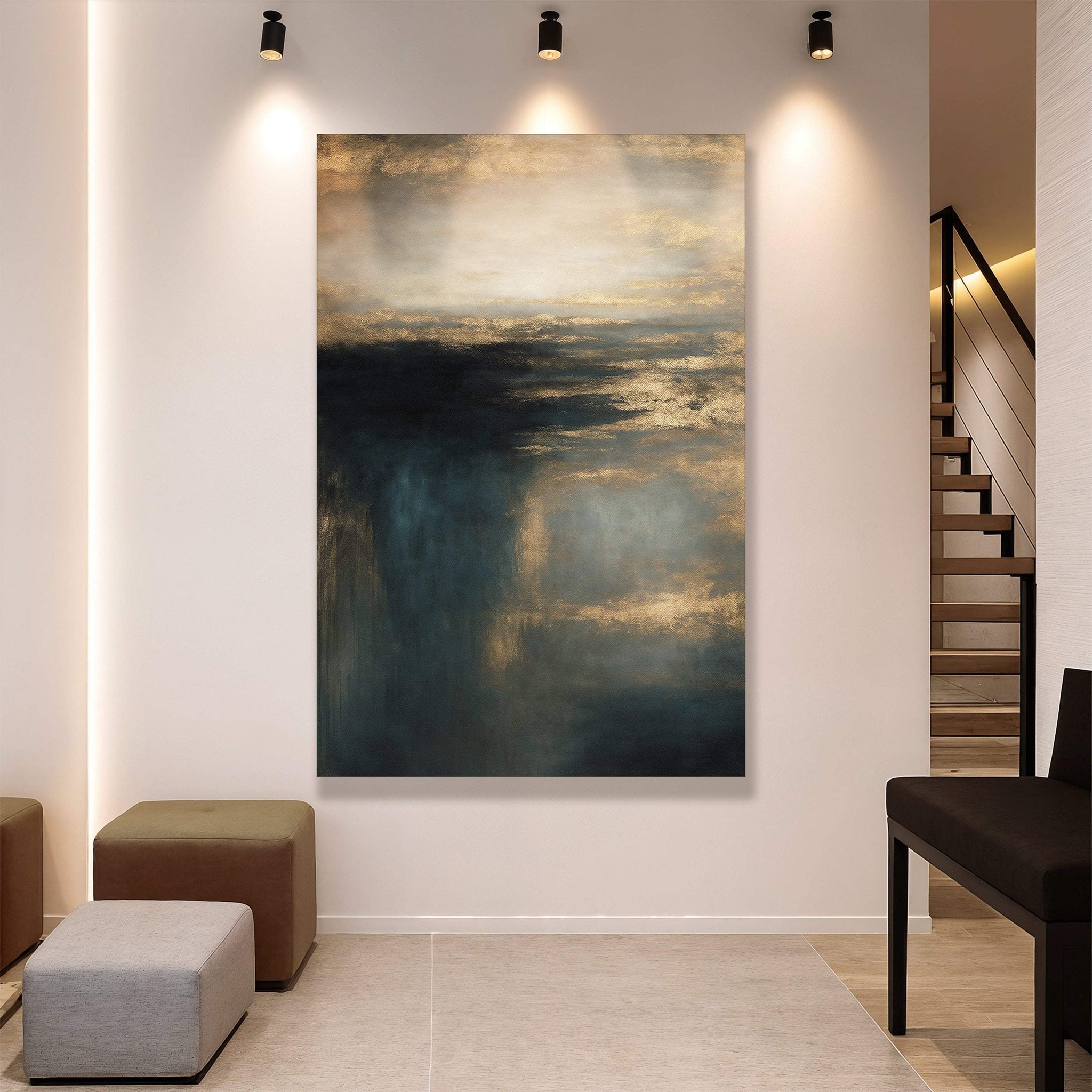 Cloudscape Glimmer Wall Art - Tailored Canvases - Flyclothing LLC