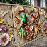 3D Hummingbirds Wall Art VII - Tailored Canvases - Flyclothing LLC
