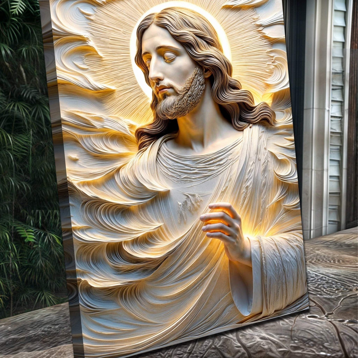 Faith Over Fear, Sacred Serenity Faith Wall Art - Tailored Canvases - Flyclothing LLC