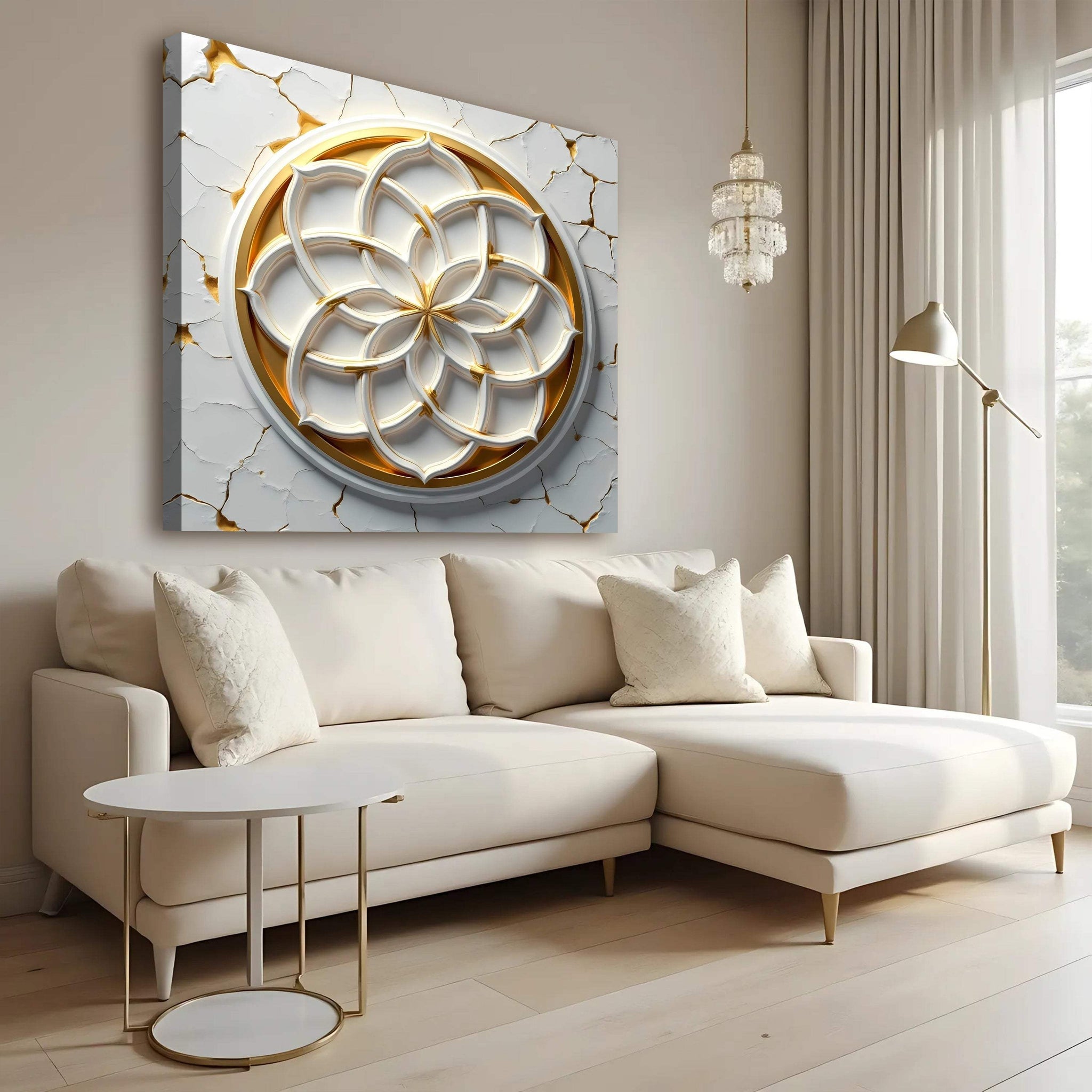 Flower Of Life Wall Art - Tailored Canvases - Flyclothing LLC