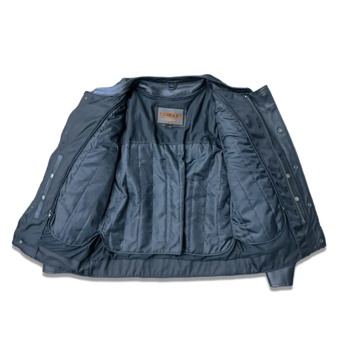 Vortex - Men's Ultra Leather Motorcycle Jacket - Unik Just for Bikers - Flyclothing LLC