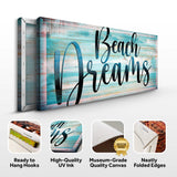 Beach Dreams Sign II - Tailored Canvases - Flyclothing LLC