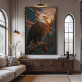 Sentinel of the Pines Eagle Wall Art - Tailored Canvases - Flyclothing LLC