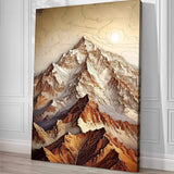 3D Minimalist Mountain Wall Art - Tailored Canvases - Flyclothing LLC