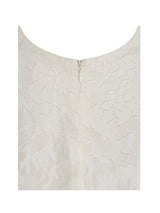 Pandora White Bubble Sleeve Backless Maxi Dress