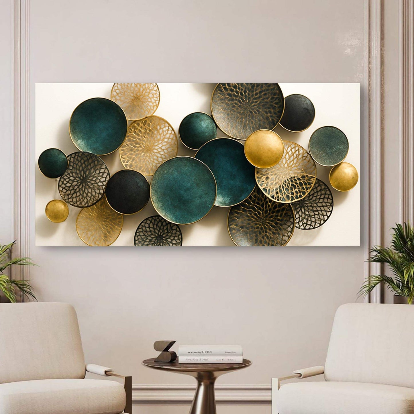 Lotus Leaf Abstract Wall Art VIII - Tailored Canvases - Flyclothing LLC
