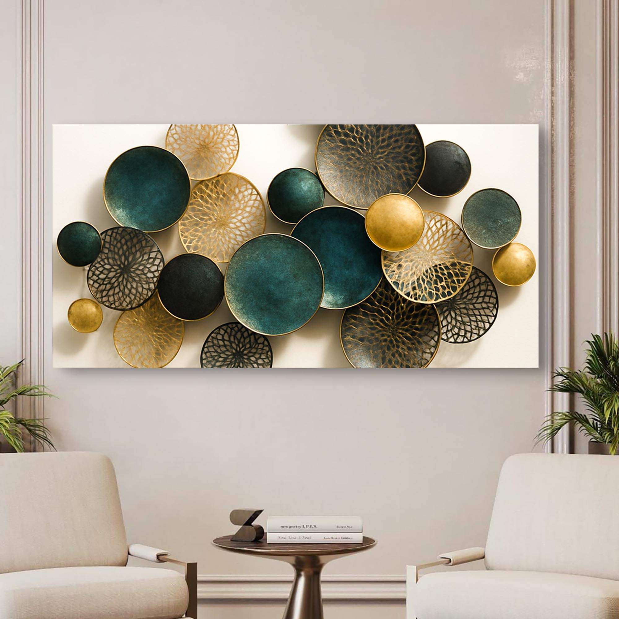 Lotus Leaf Abstract Wall Art VIII - Tailored Canvases - Flyclothing LLC