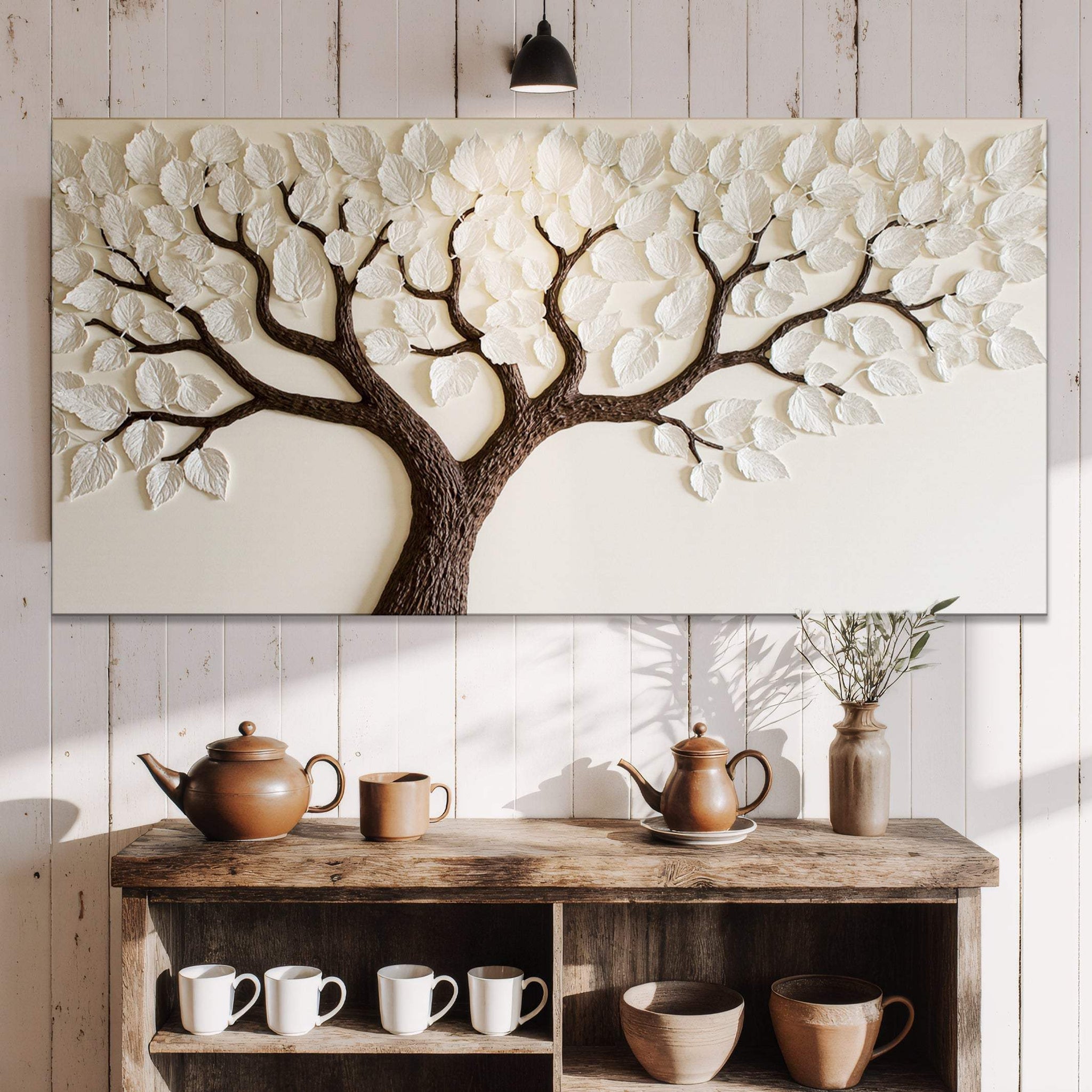 Ivory Canopy Tree Wall Art - Tailored Canvases - Flyclothing LLC