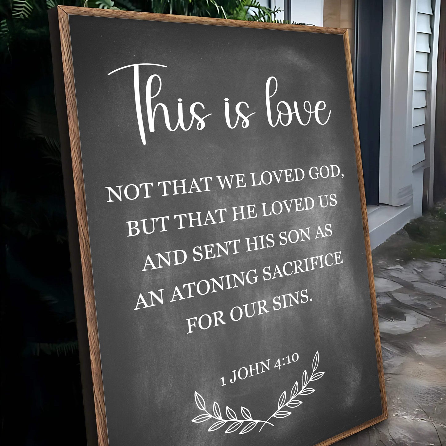 This Is Love - 1 John 4:10 Faith Sign - Tailored Canvases - Flyclothing LLC