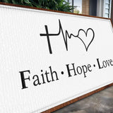 Faith, Hope, Love Faith Wall Art - Tailored Canvases - Flyclothing LLC