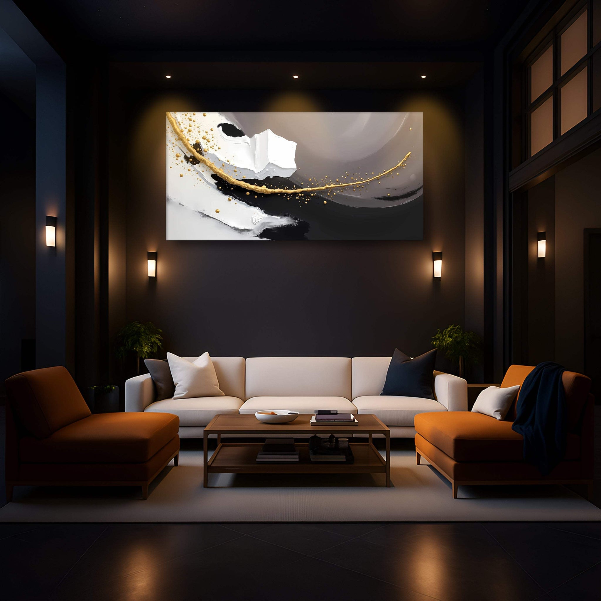 Wave Abstract Wall Art - Tailored Canvases - Flyclothing LLC