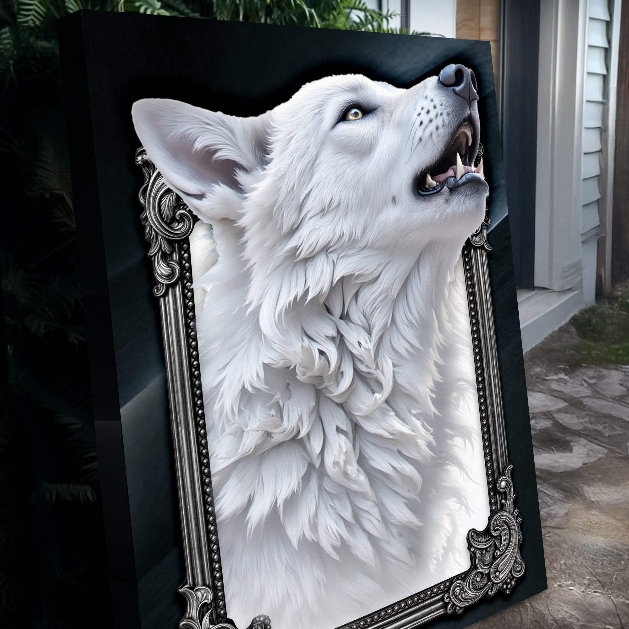 3D Wolf Wall Art III - Tailored Canvases - Flyclothing LLC
