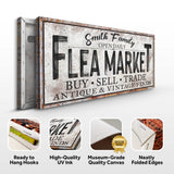Family Flea Market Sign - Tailored Canvases - Flyclothing LLC