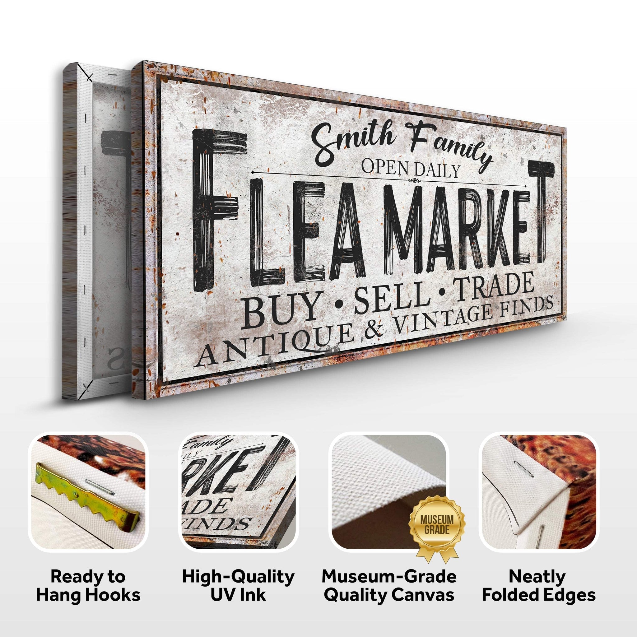 Family Flea Market Sign - Tailored Canvases - Flyclothing LLC