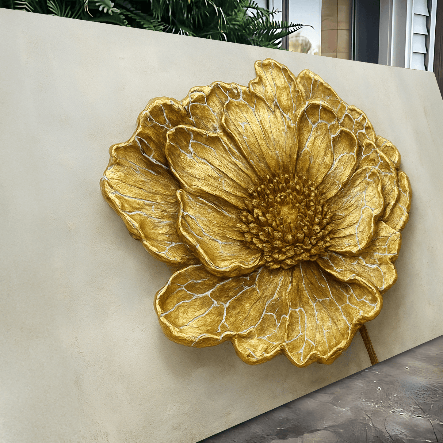 Golden Dandelion Minimalist Abstract Wall Art VI - Tailored Canvases - Flyclothing LLC