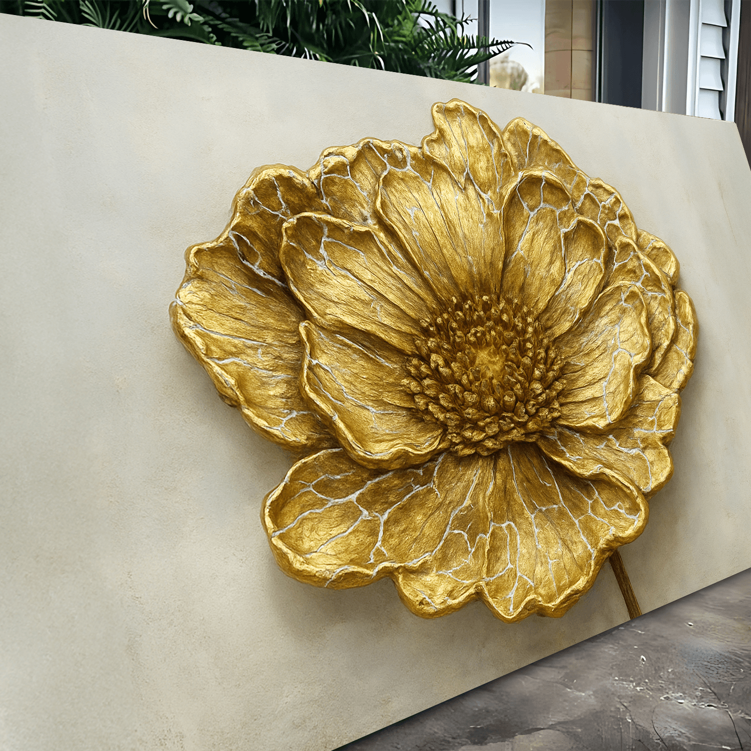Golden Dandelion Minimalist Abstract Wall Art VI - Tailored Canvases - Flyclothing LLC