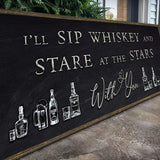 Sip Whiskey With You Bar Sign II - Tailored Canvases - Flyclothing LLC