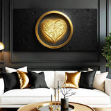 Heart Eclipse Wall Art - Tailored Canvases - Flyclothing LLC