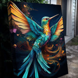 Humming Bird Abstract Wall Art II - Tailored Canvases - Flyclothing LLC