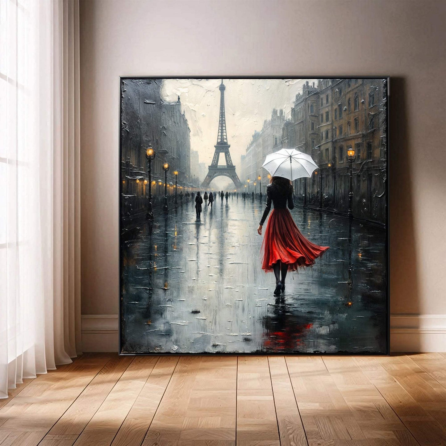 Paris Stroll Painting Wall Art - Tailored Canvases - Flyclothing LLC