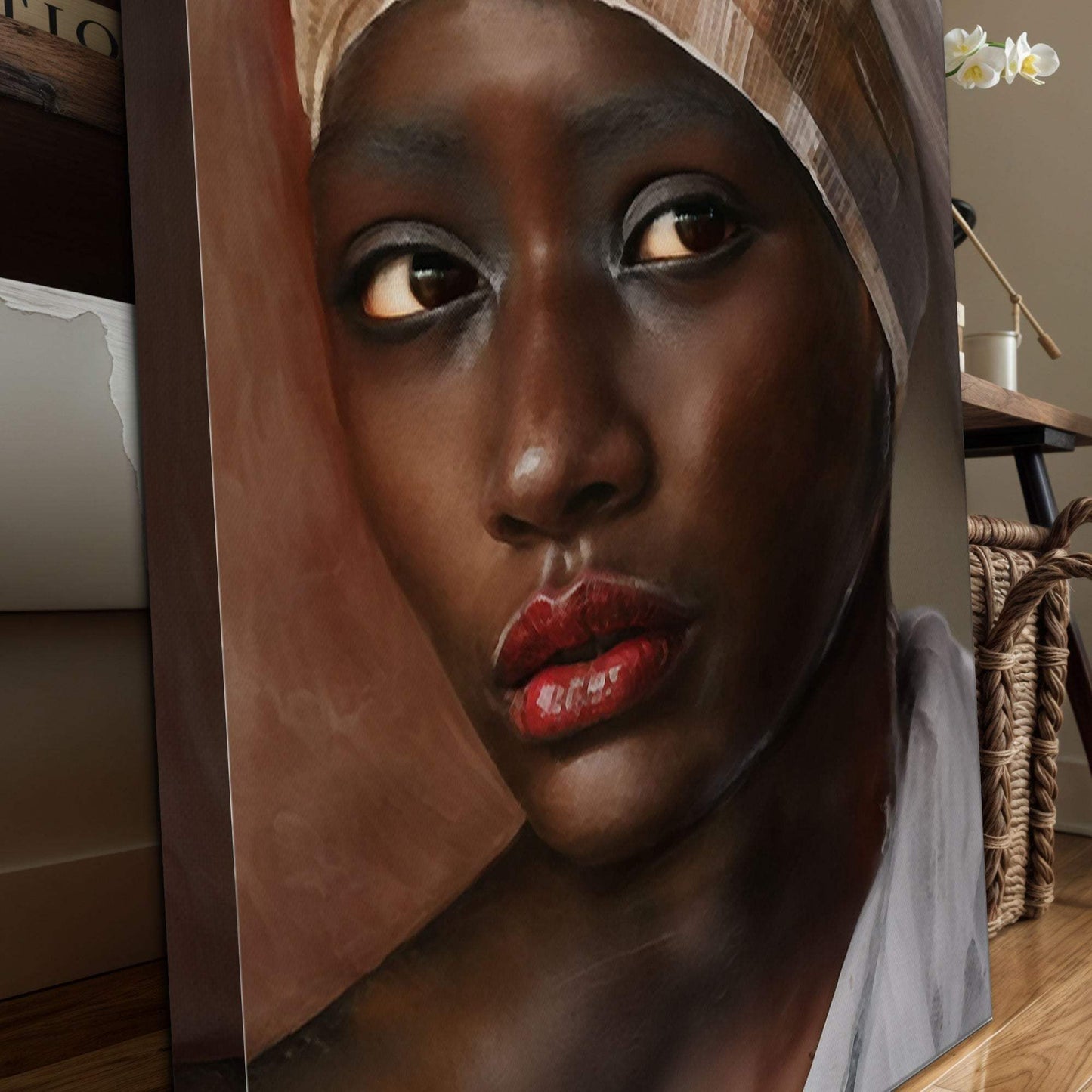 African Woman Painting Wall Art - Tailored Canvases - Flyclothing LLC