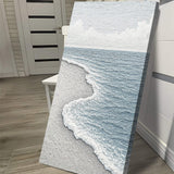White Waves Abstract Wall Art - Tailored Canvases - Flyclothing LLC