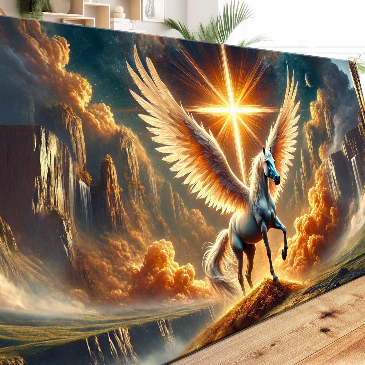 3D Horse Faith Wall Art V - Tailored Canvases - Flyclothing LLC