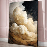 Beige Cloud Abstract Wall Art - Tailored Canvases - Flyclothing LLC