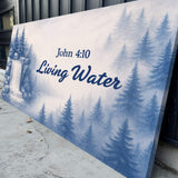 Living Water - John 4:10 Faith Sign - Tailored Canvases - Flyclothing LLC