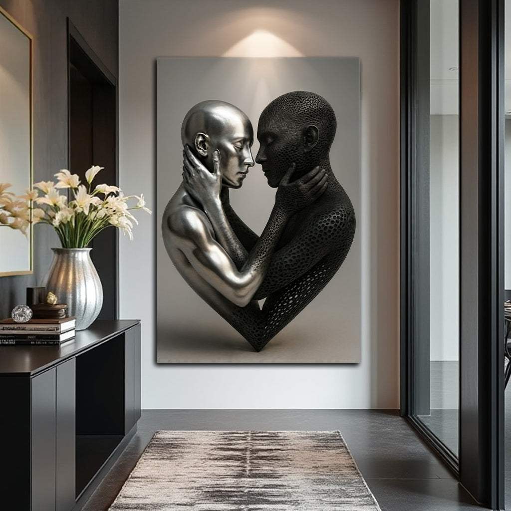 Eternal Love Figure Abstract Wall Art VIII - Tailored Canvases - Flyclothing LLC