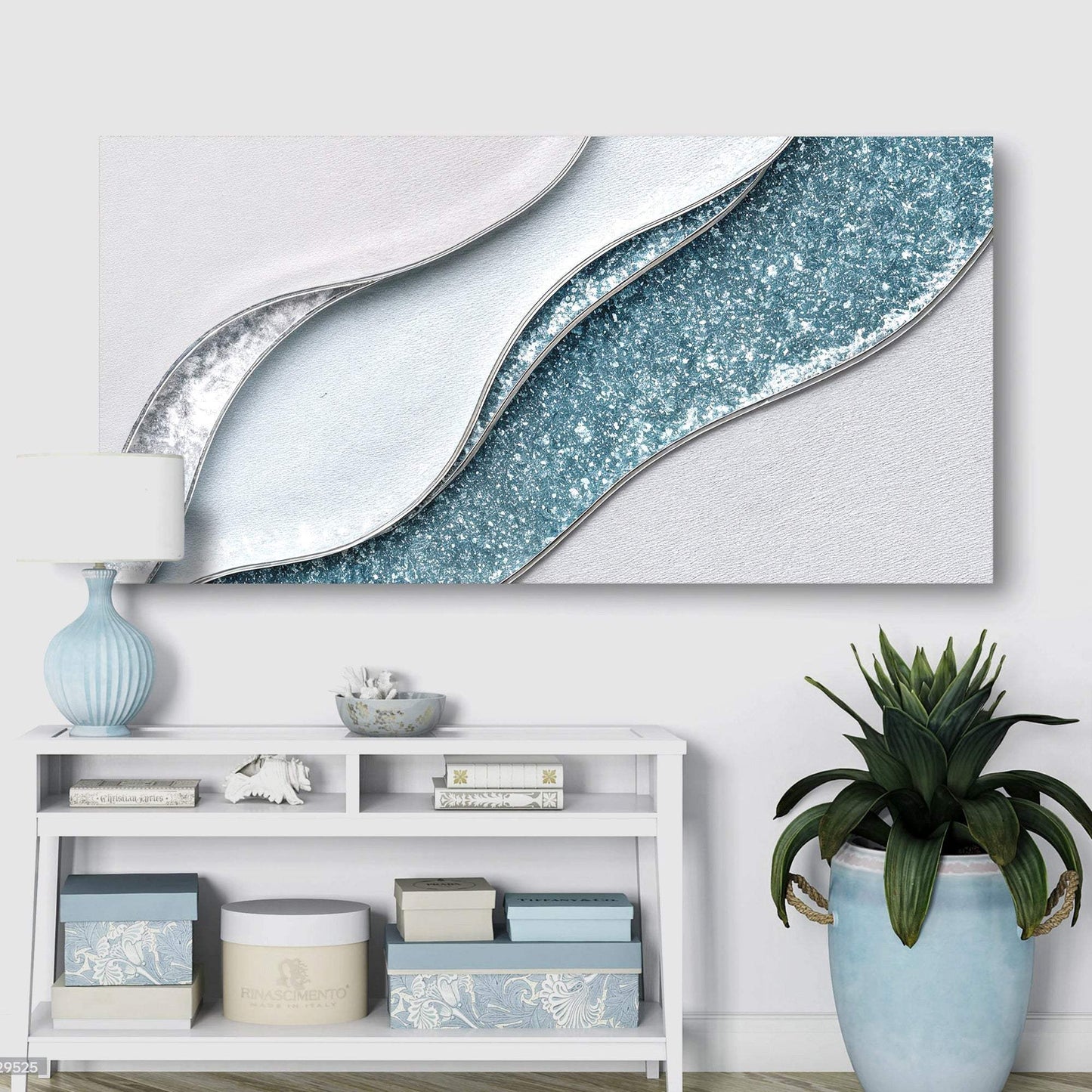 Lighter Waves Wall Art - Tailored Canvases - Flyclothing LLC