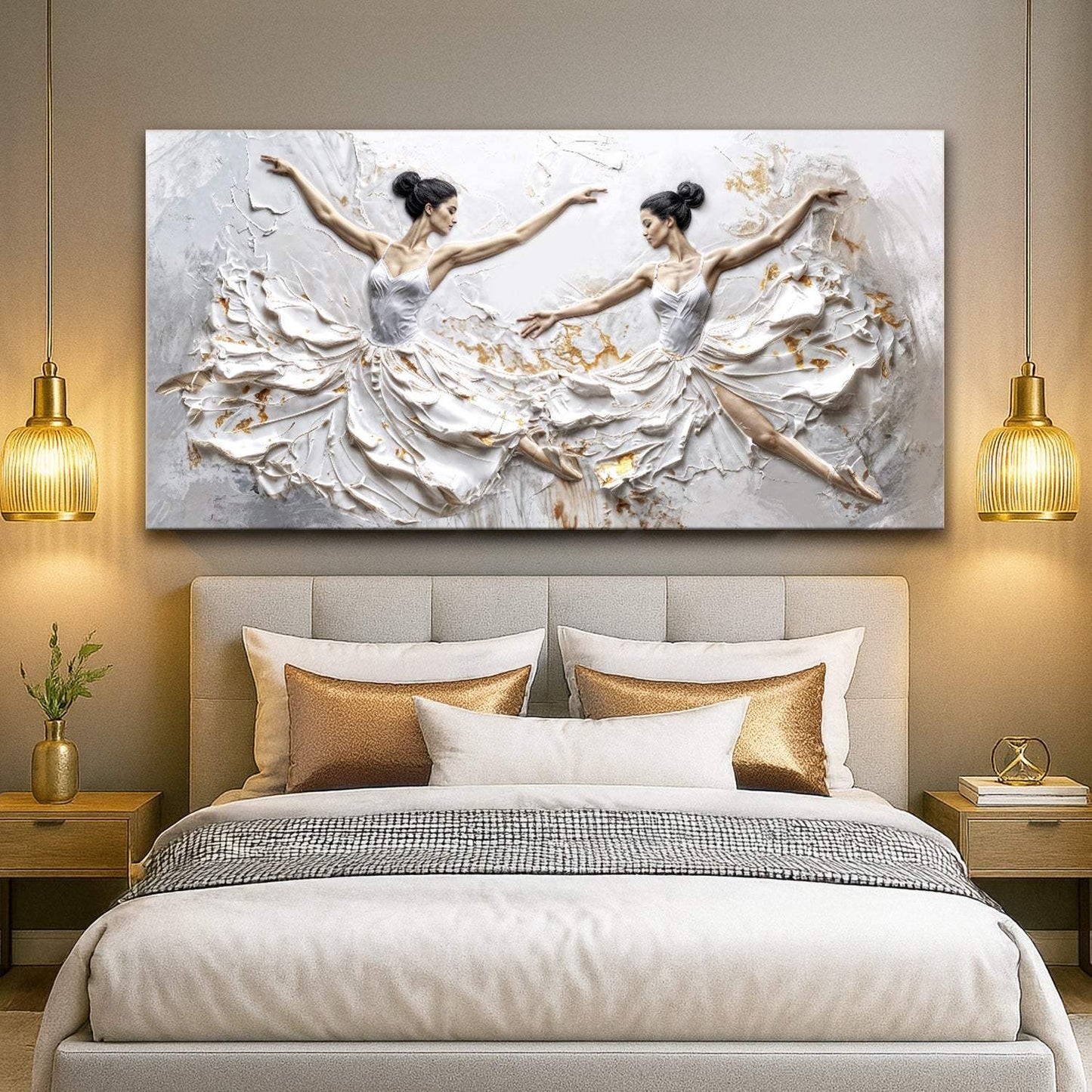 Modern Ethereal Dancers Wall Art - Tailored Canvases - Flyclothing LLC