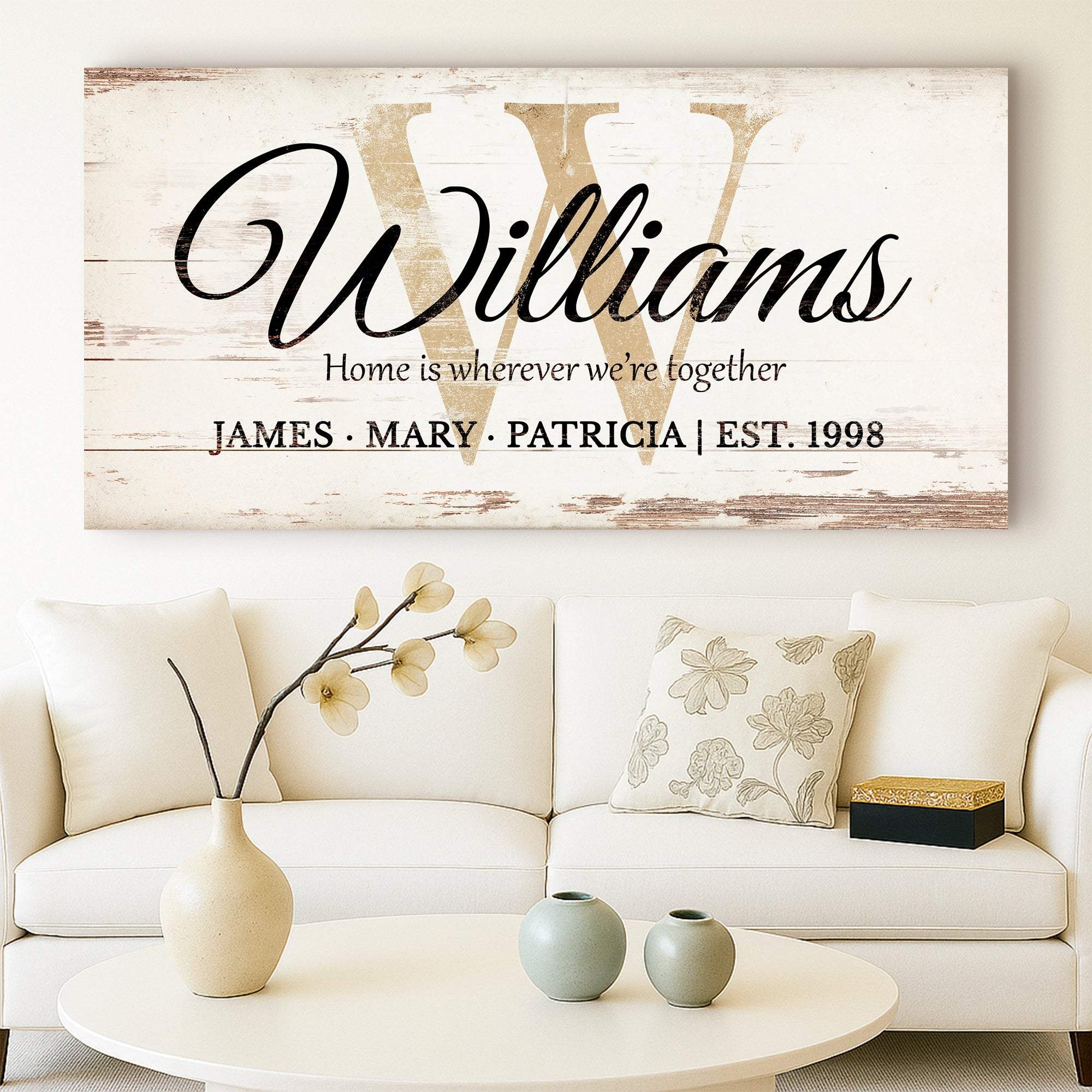 Personalized Family Sign XI - Tailored Canvases - Flyclothing LLC