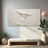 3D Minimalist Female Portrait Wall Art - Tailored Canvases - Flyclothing LLC