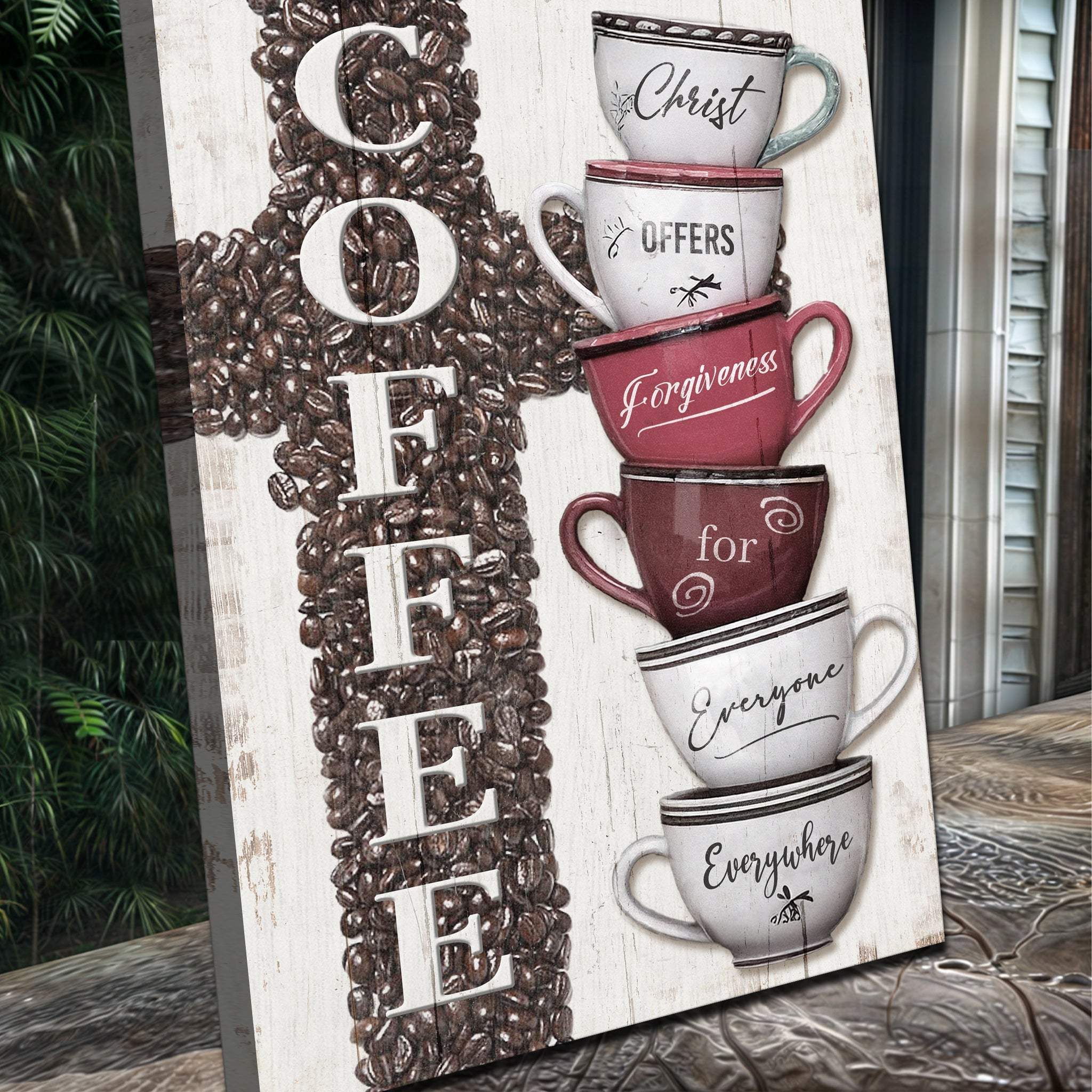 Our COFFEE Faith Sign IV - Tailored Canvases - Flyclothing LLC