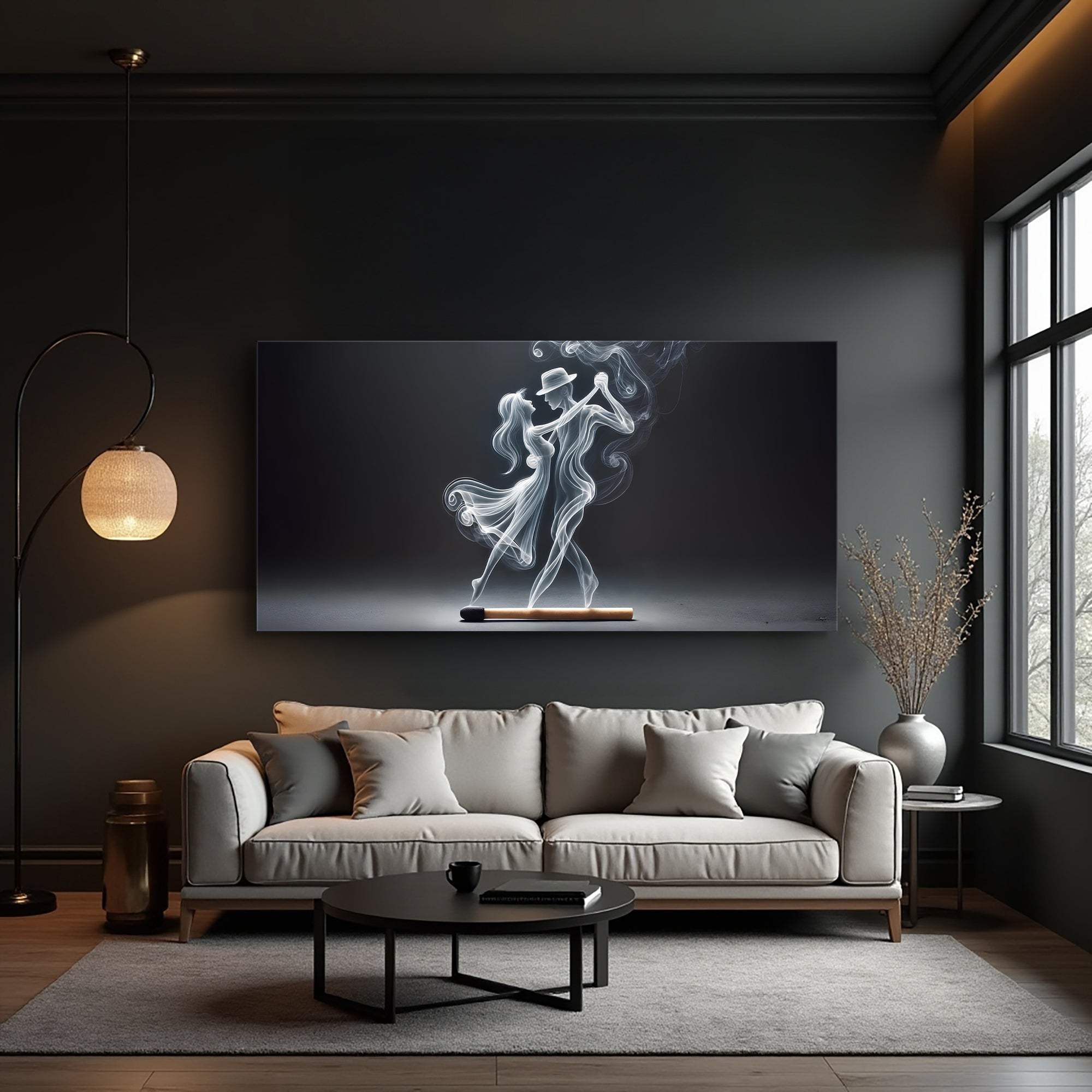 Modern Abstract Couple Dance Wall Art - Tailored Canvases - Flyclothing LLC
