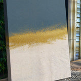 Minimalist Blue and Gold Wall Art - Tailored Canvases - Flyclothing LLC