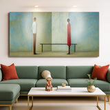 Confrontation Abstract Wall Art - Tailored Canvases - Flyclothing LLC