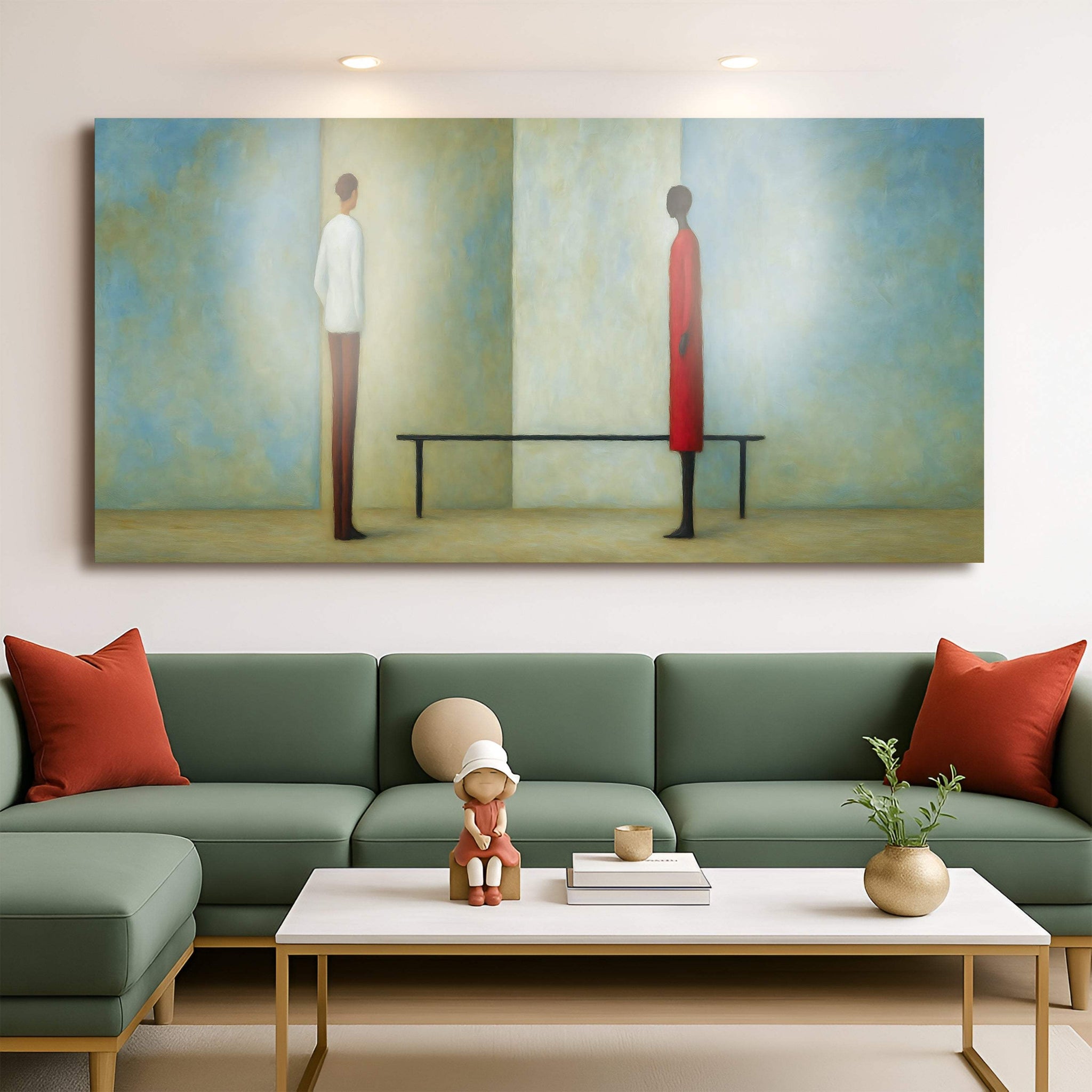 Confrontation Abstract Wall Art - Tailored Canvases - Flyclothing LLC