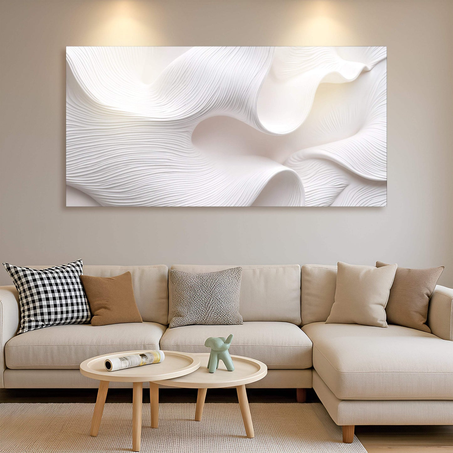 Minimalist Waves Wall Art II - Tailored Canvases - Flyclothing LLC