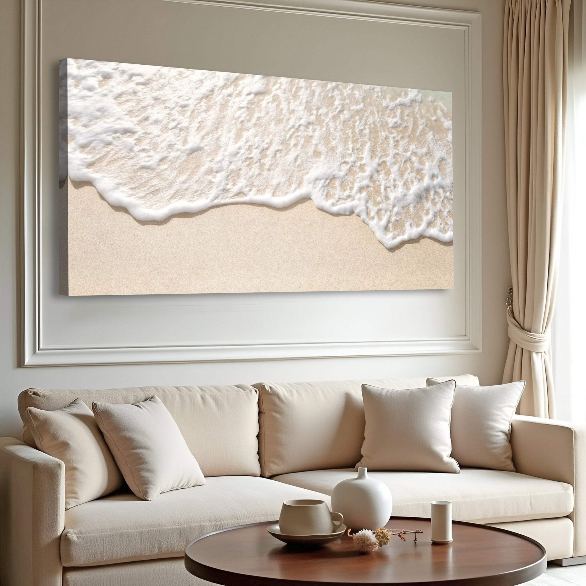 Sandy Waves Wall Art II - Tailored Canvases - Flyclothing LLC