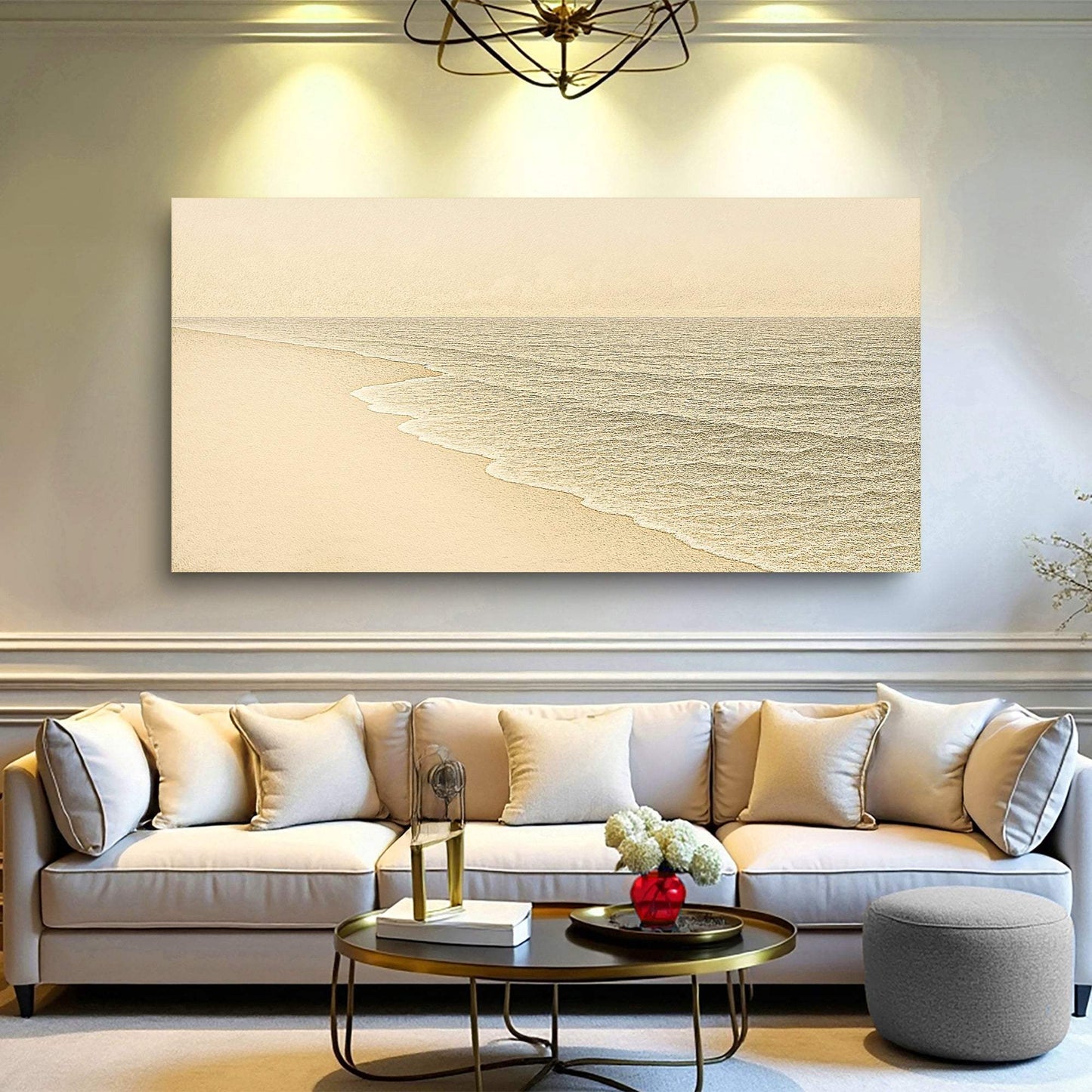 Beach Shoreline Coastal Wall Art III - Tailored Canvases - Flyclothing LLC